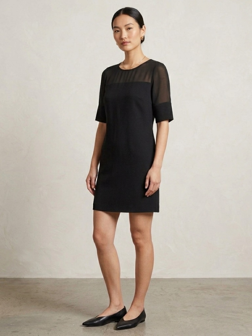 F&F black mesh top dress short 6